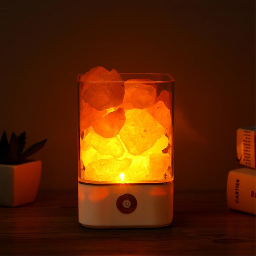 USB Crystal Light natural himalayan salt lamp