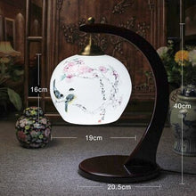 Load image into Gallery viewer, Vintage style porcelain ceramic desk table lamps