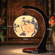 Load image into Gallery viewer, Vintage style porcelain ceramic desk table lamps