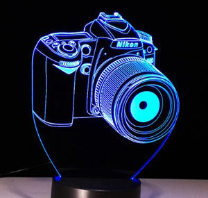 Novelty 3D Lamp Camera Illusion LED USB Lamp