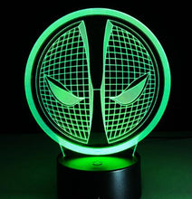 Load image into Gallery viewer, The Avengers Deadpool 3D LED Table Lamp