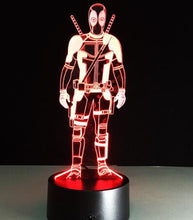 Load image into Gallery viewer, The Avengers Deadpool 3D LED Table Lamp