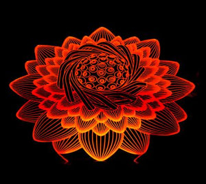 Lotus Flower 3D USB LED Night Light