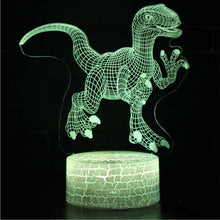 Load image into Gallery viewer, Dinosaur  theme mark 3D Lamp Game LED night